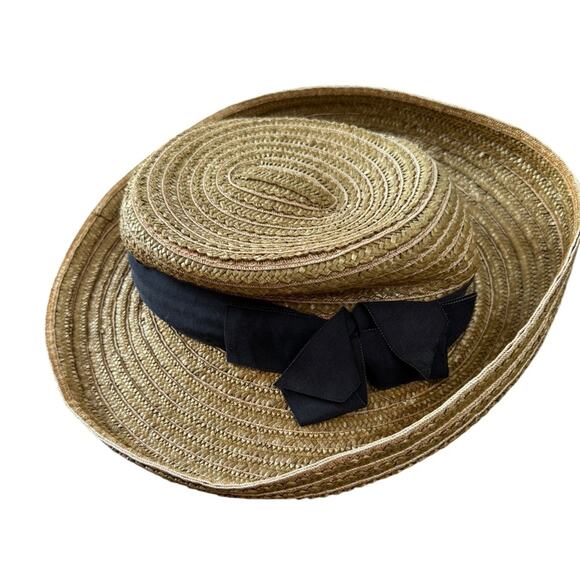 Vintage Eric Javits Straw Hat - XS - Picture 1 of 5
